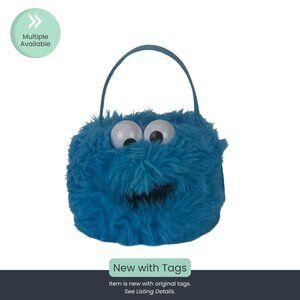 Cookie Monster Plush Basket (Small) - NWT